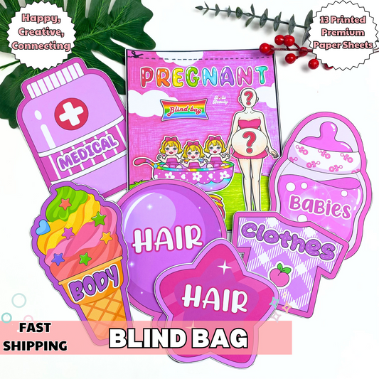 Education Activity Book | Pinky Paper Blind Bags Printables, DIY Project for Kids Printable templates , Paper Dolls, Activities for Toddlers, Instant Download