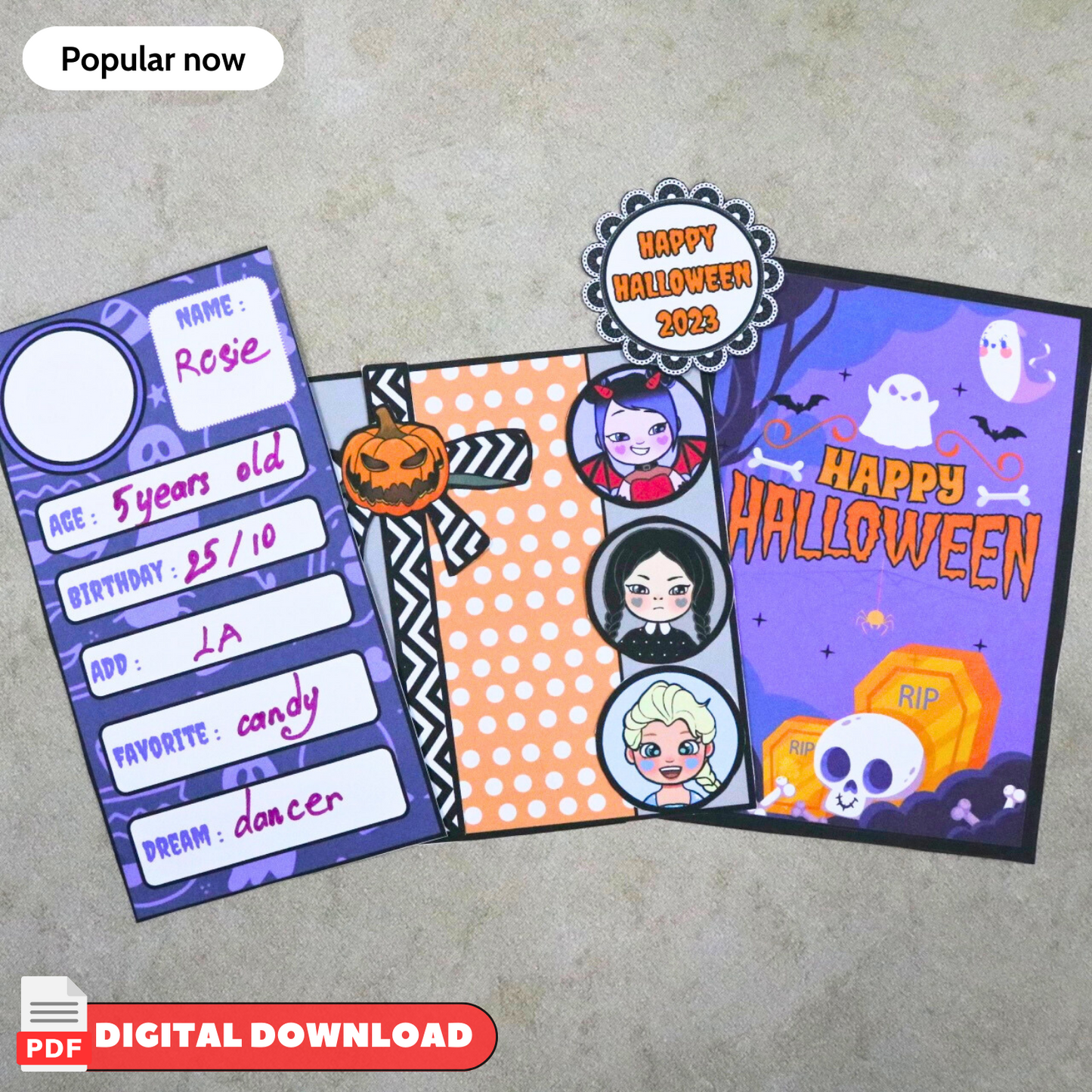 ππ Halloween Card Collection β 4 Princesses, 5 Unique Card Designs! ππ