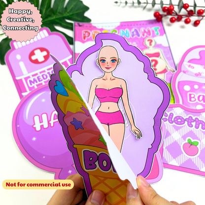 Education Activity Book | Pinky Paper Blind Bags Printables, DIY Project for Kids Printable templates , Paper Dolls, Activities for Toddlers, Instant Download