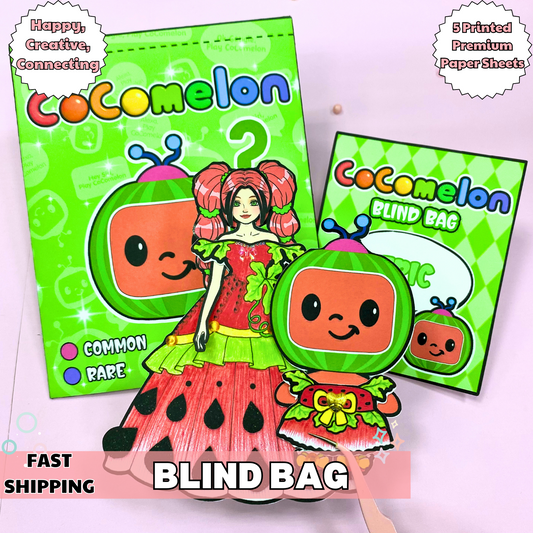 Education Activity Book | Printable Melon Blind Bags, DIY Project for Kids Printable templates Miniature Blind Bags, DIY crafts, Paper Dolls