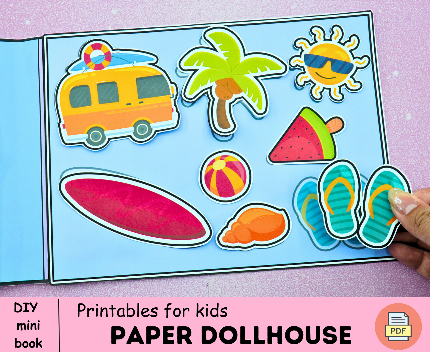 Summer Busy Book Printable version 2.0 | Homeschool Busy Book For Kids | Seasons Quiet Book For Preschool 🌈 Woa Doll Crafts