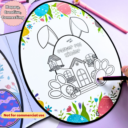 Education activity book for kid |  Easter egg kinder doll house, Safe Paper Toy for kid, Gift for kids, Birthday Gifts