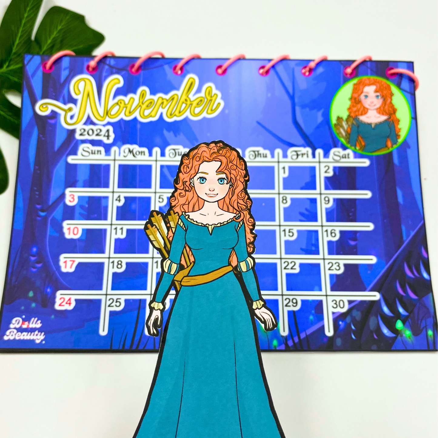 2024 Printable Kids Calendars 📆 FREE Paper doll collection, Printable Princess Calendars, Homeschool Calendars, Kids Calendars, Cute Calendars