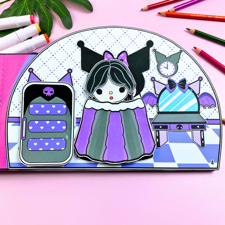 Education Activity Book | Melody and Kuromi activity book - Safe Paper Toy for kid, Unique Birthday Gifts, Family connection, Limit screen time, Boost creativity