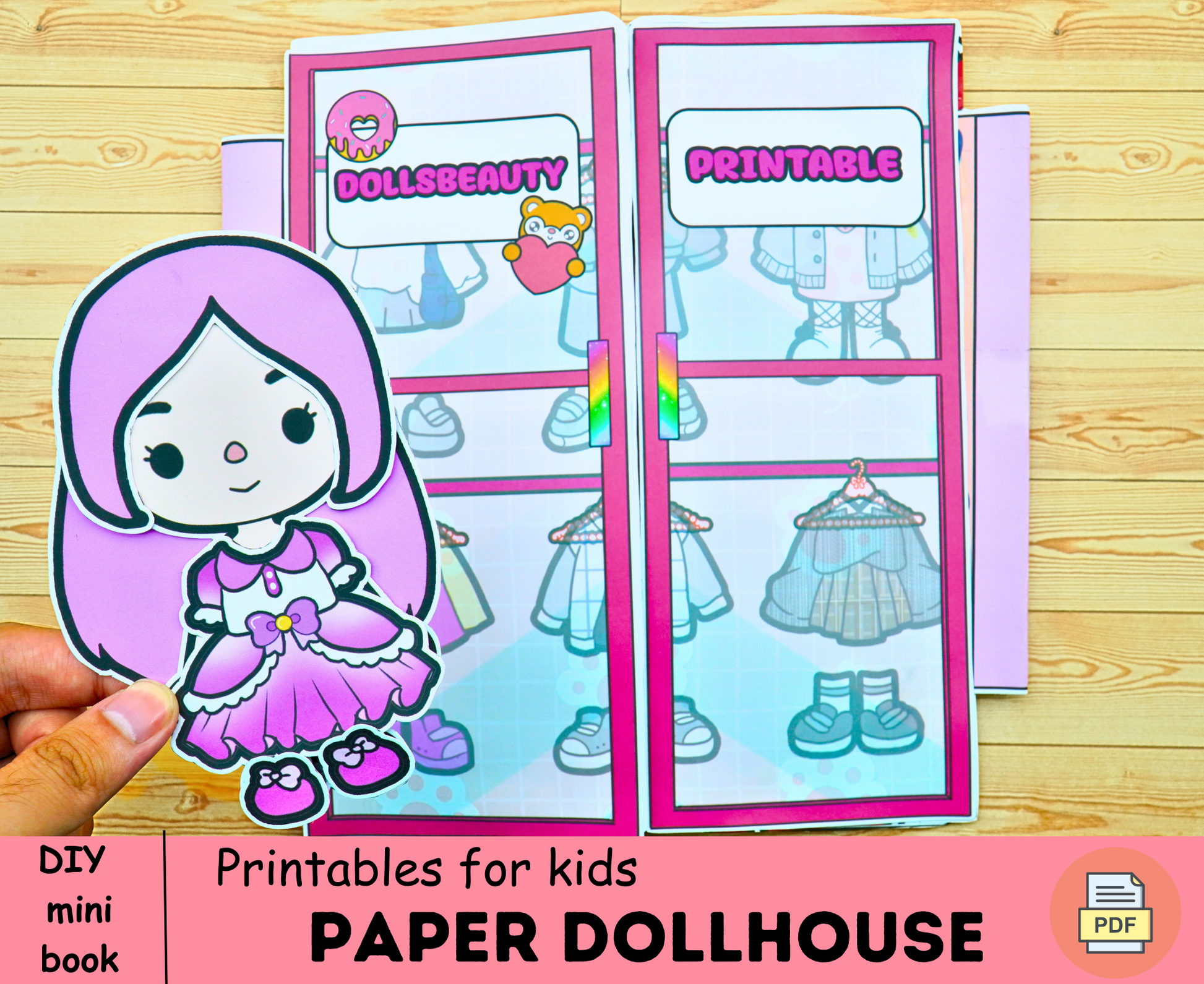 Toca Boca paper doll Fall / printable / -  Portugal