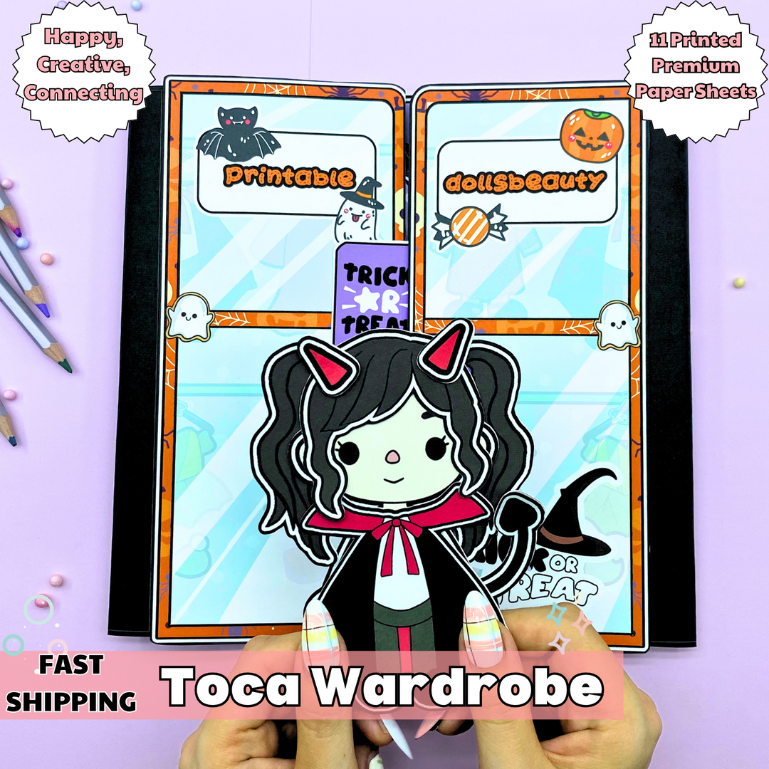 Education Activity Book | Toca barbie wardrobe | Toca Boca dollhouse | Unique Holiday Gifts