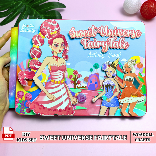Fairy Tale Princess Book x DIY Activity Book Printable 🍭 Comic Book Gift - Princess Story Book - Christmas Gifts for girls