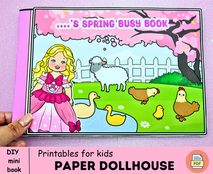 Spring Busy Book Printable version 2.0, Seasons Activity Book| Busy Binder | Busy Binder Activities.🌈 Woa Doll Crafts