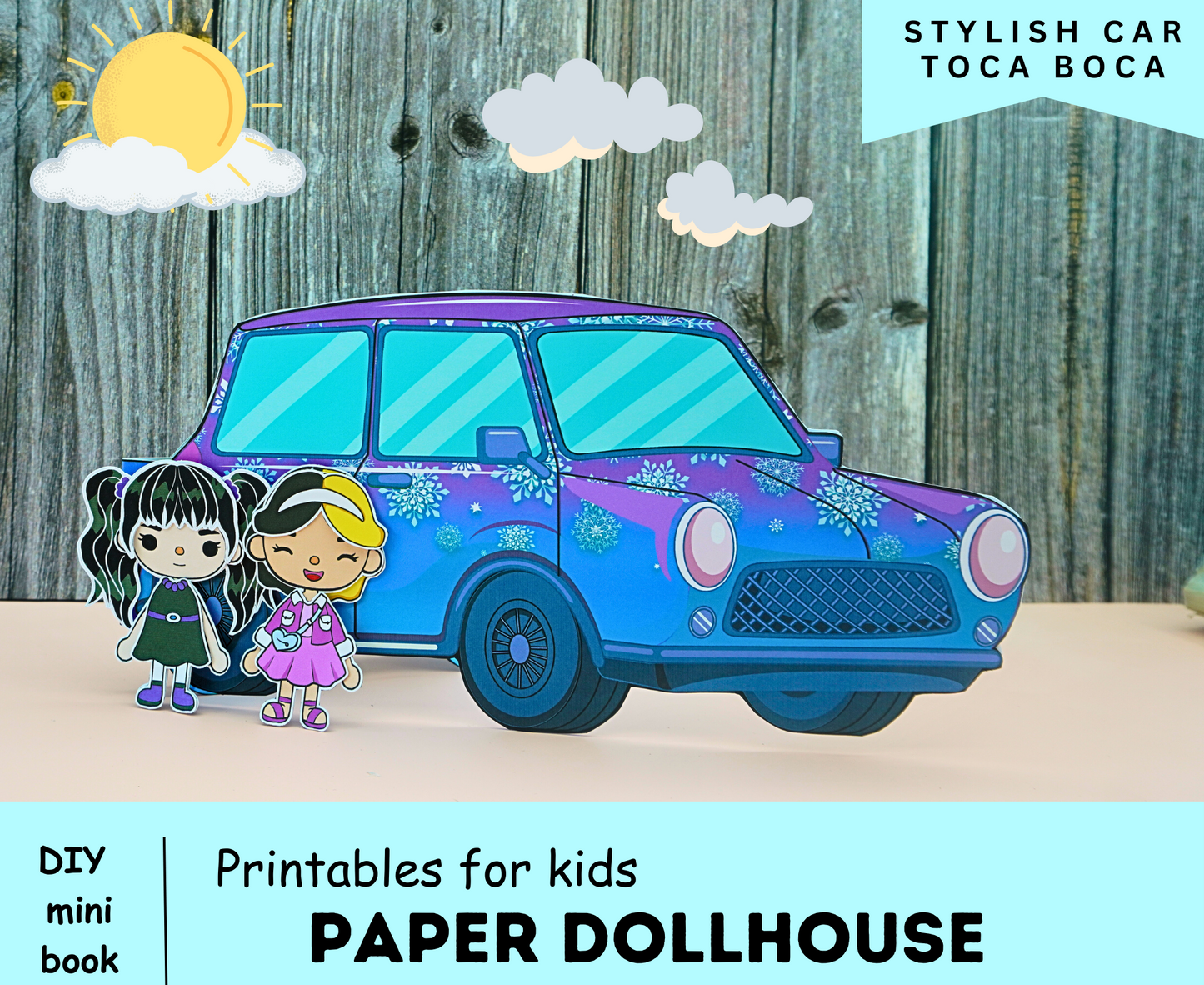 Outstanding Blue Toca Poca Barbie Truck Printables 🚙  Barbie truck | DIY tool kit | DIY printable paper doll kit for kids 🚙 Woa Doll Crafts