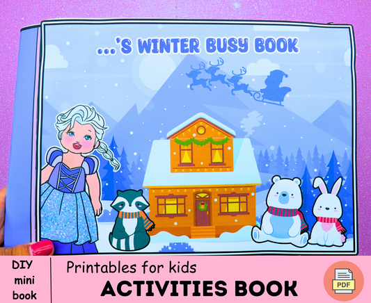 Winter Busy Book version 2.0🌈Toddler Busy Book Printable | Quiet Book Pdf | Winter Learning Binder 🌈 Woa Doll Crafts