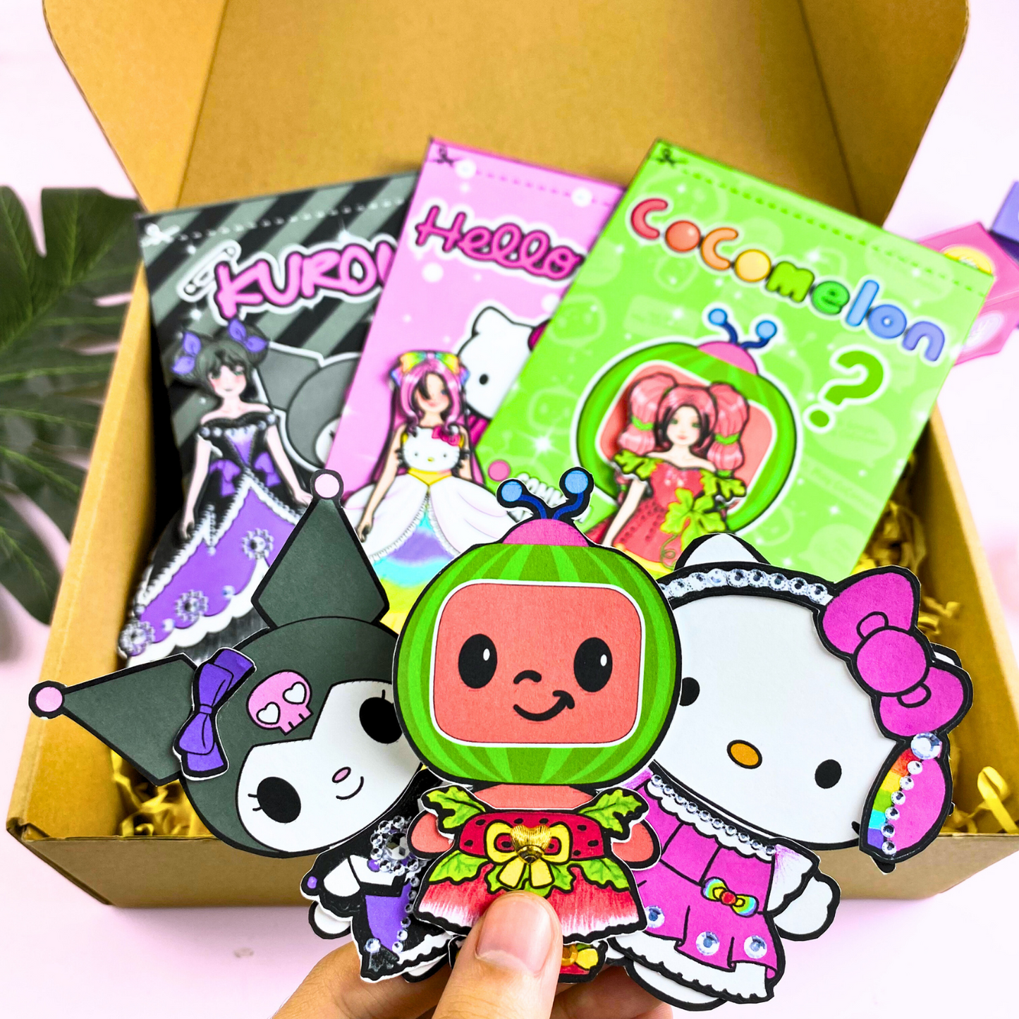 USA, Blind Bag Kitty, Kuromy and Cocomelon, Paper Crafts for Kids, DIY Unique Holiday Gift for kids