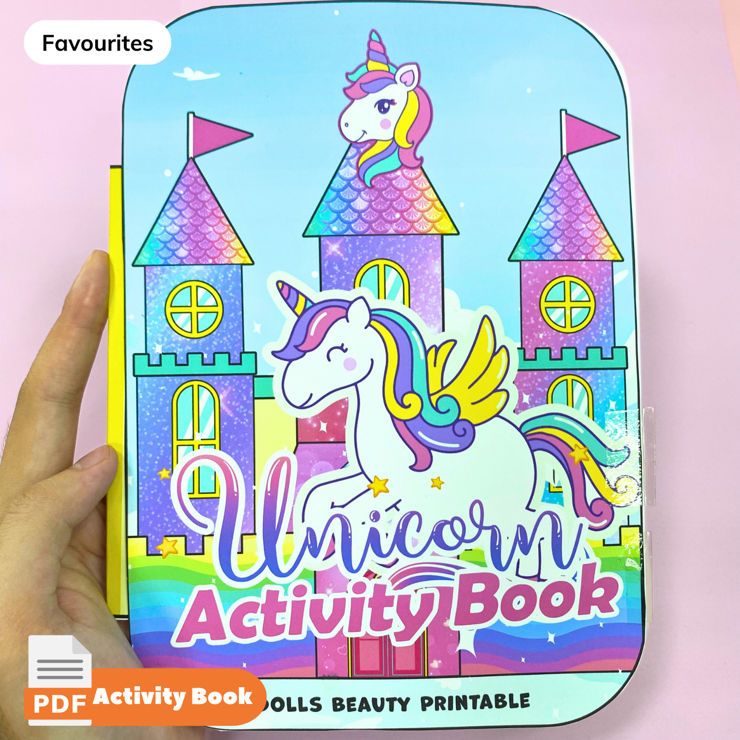 Printable Dollhouse Girls Activity Book Unicorn Printable -  Portugal