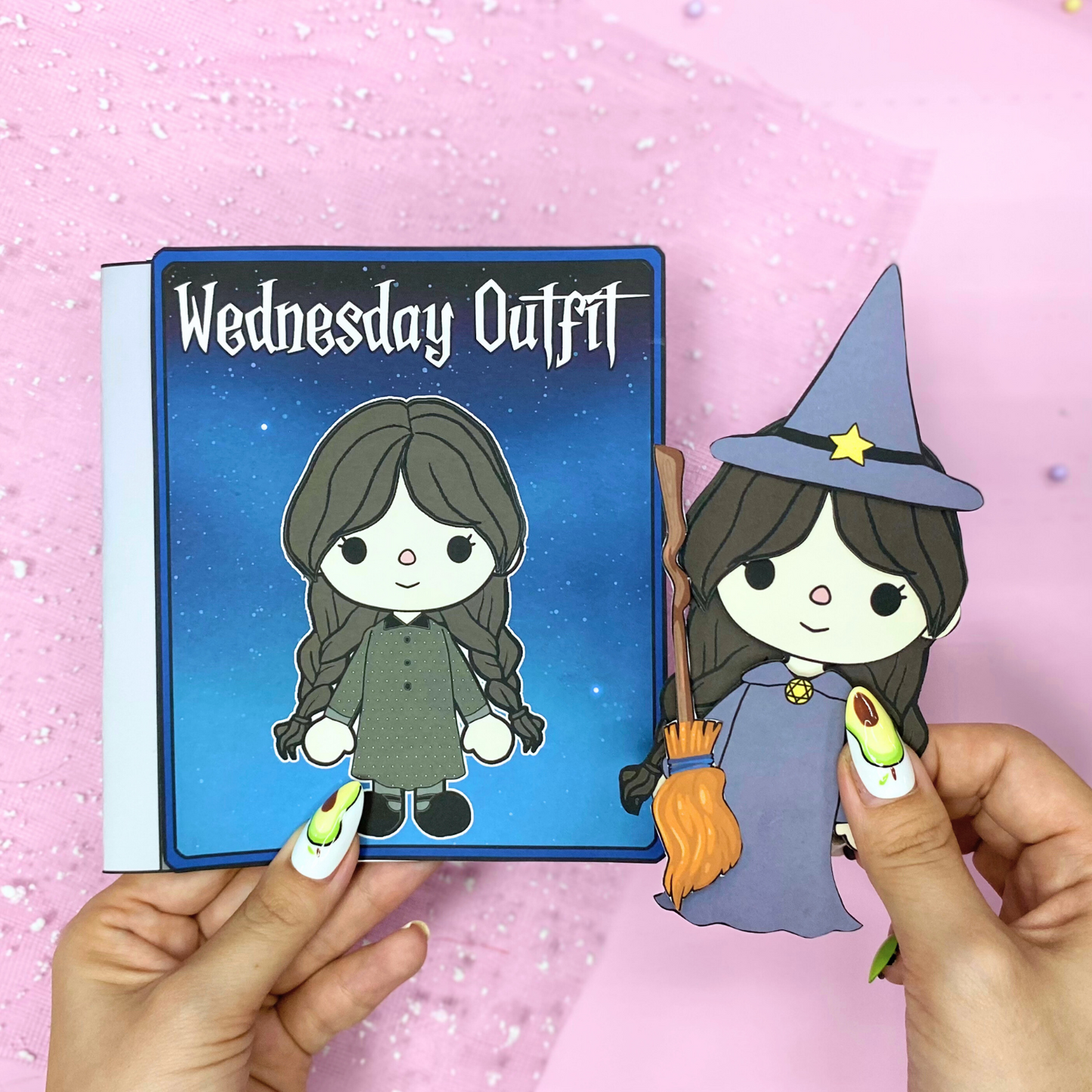Cute toca Wednesday wardrobe 🌈 Activities book printable | Printable Gothic Dollhouse Busy book | Buy 1 Get 1 Free 🌈 Woa Doll Crafts