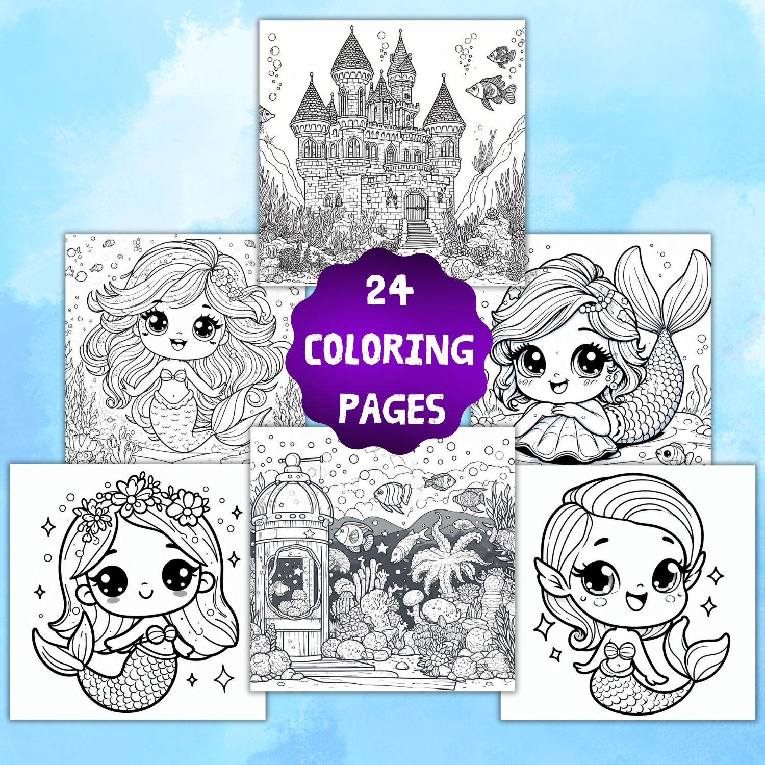 Coloring pages for girls, Mermaid coloring pages, Coloring pages