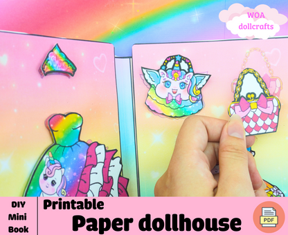 Dreamy outfits for barbie dolls 🌸 My Unicorn Closet | Printable doll outfits | Creative activity book best selling product 🎁 Woa Doll Crafts