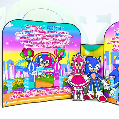 USA, Free Shipping, Sonic Park, Paper Crafts for Kids, DIY Unique Holiday Gift for kids