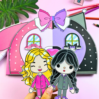 Education Activity Book | Melody and Kuromi activity book - Safe Paper Toy for kid, Unique Birthday Gifts, Family connection, Limit screen time, Boost creativity