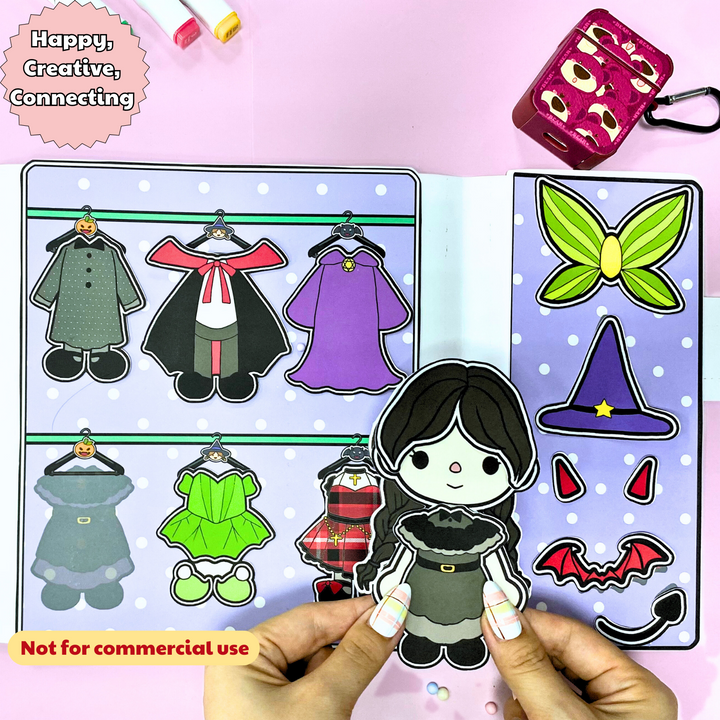 Education Activity Book | Toca barbie wardrobe | Toca Boca dollhouse | Unique Holiday Gifts