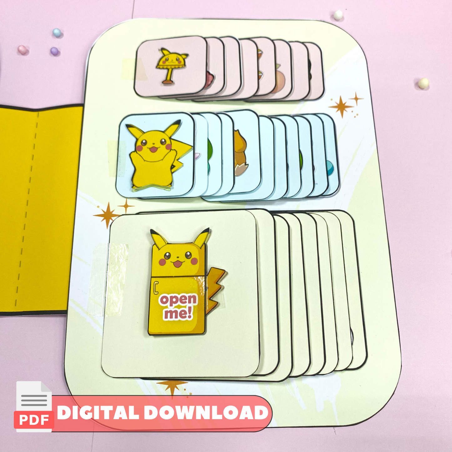 Yellow Pet House Printable for Kids - Holiday Activity Book for toddler print - DIY Busy book | PDF | Instant download 🌈 Woa Doll Crafts