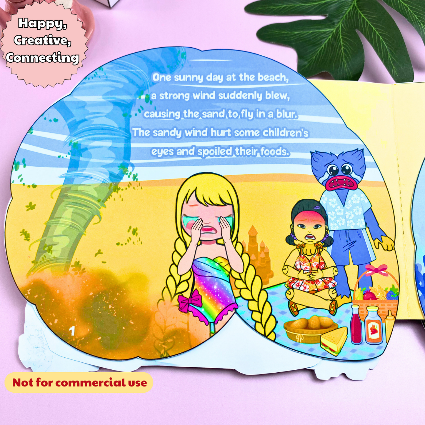 Education Activity Book | Conch Shell Hopital Story Dollhouse x DIY Activity Book for Kids , Printables for toddlers, Holiday Activity Book