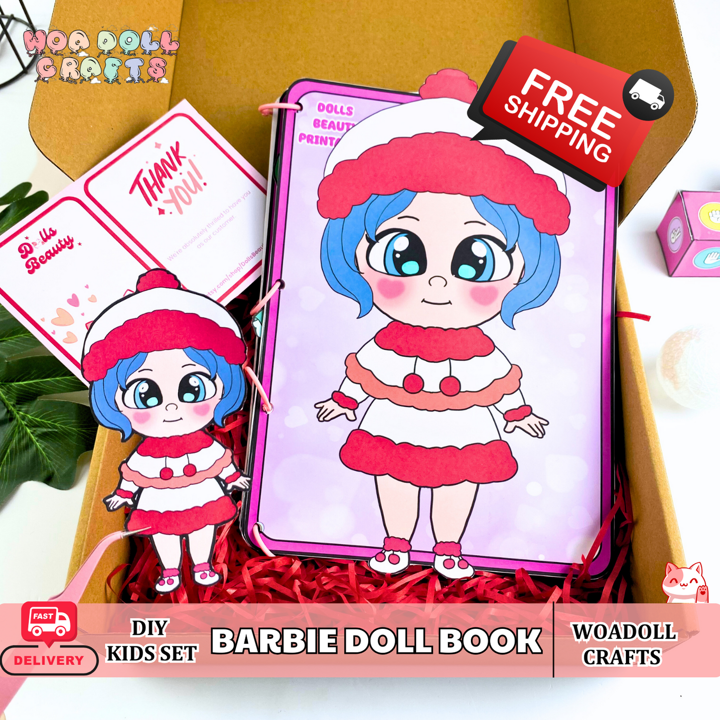 USA, Fast Shipping Paper Play Barbie Book, Cute Barbie Activity Book, Paper Busy Book, Christmas Gifts for kids