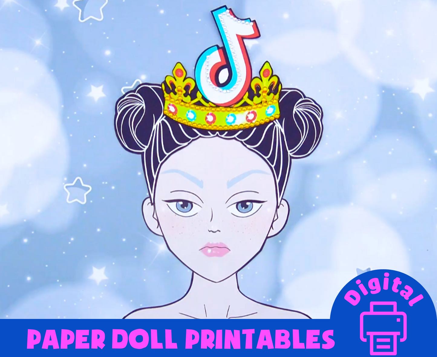 Instagram and TikTok Make-Up Kit Printables 🌈  Instant Download - Digital instagram template - Paper Crafts for Kids, Paper Doll House 🌈  Woa Doll Crafts