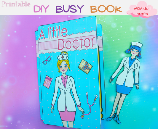 Barbie Doctor Printables👩‍⚕️ Beautiful outfits for Barbie doctor dolls | Medical accessories for Barbie | Gifts for your little ones who love to be doctors 🎁Woa Doll Crafts