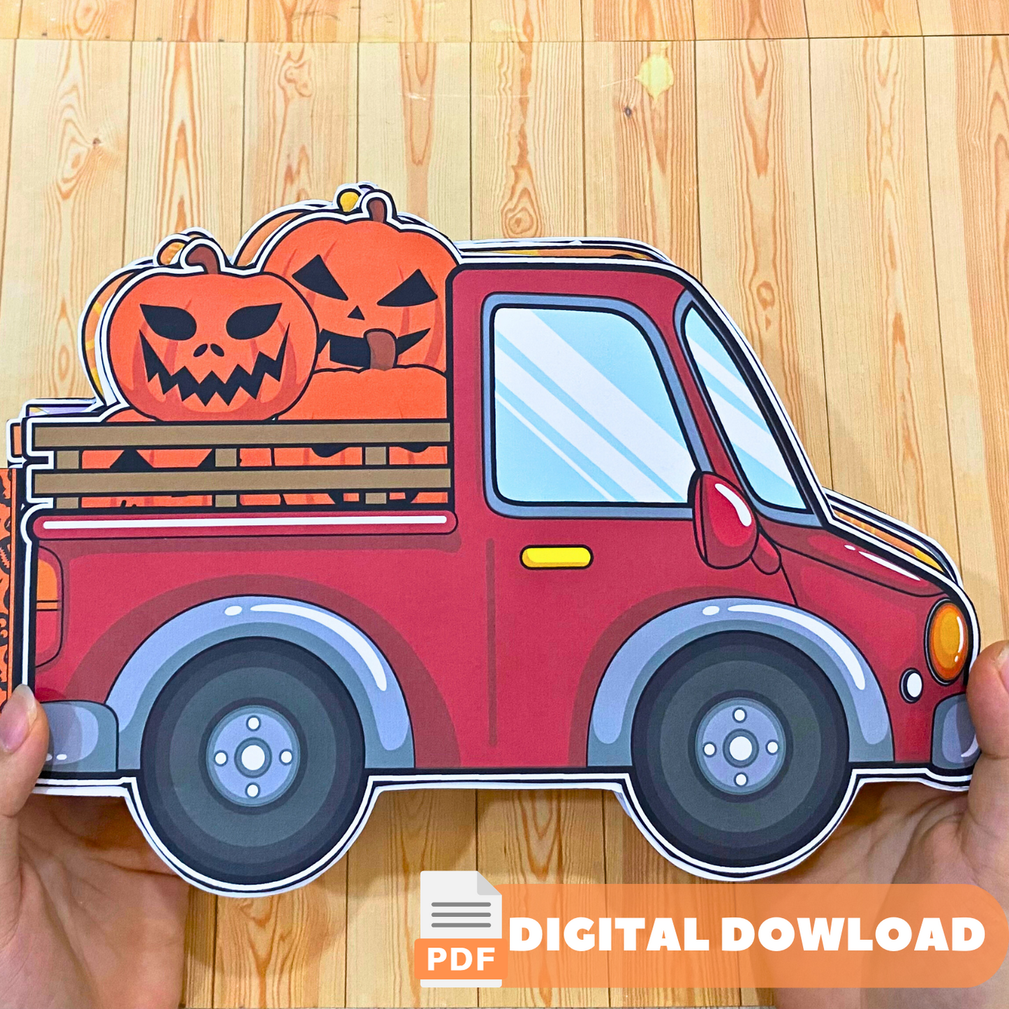 Halloween Pumpkin Camper Truck printable 🌈 Halloween Activities book printable | Cute Camper printable | Paper crafts for kids | Paper doll house 🌈 Woa Doll Crafts