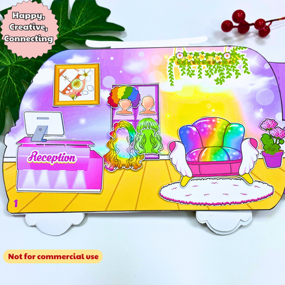 Education Activity Book | Car Beauty Salon Activity Book | Interactive Car Decoration | Creative Car Crafts | Fun Learning Activities for Children