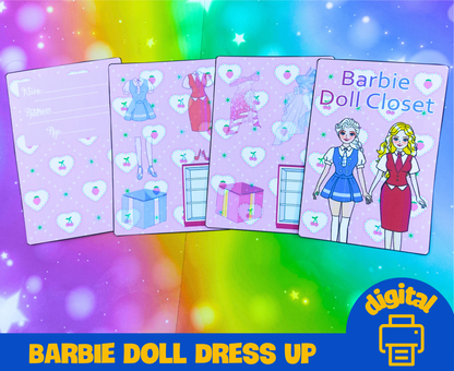 Beautiful Elsa and Gorgeous Barbie Printables 😍 Red and Blue Clothes 💃| Printable DIY Activity Paper Doll | Activity books for girls | Handicraft paper for children 🌈 Woa Doll Crafts