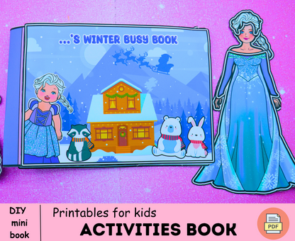 Winter Busy Book version 2.0🌈Toddler Busy Book Printable | Quiet Book Pdf | Winter Learning Binder 🌈 Woa Doll Crafts