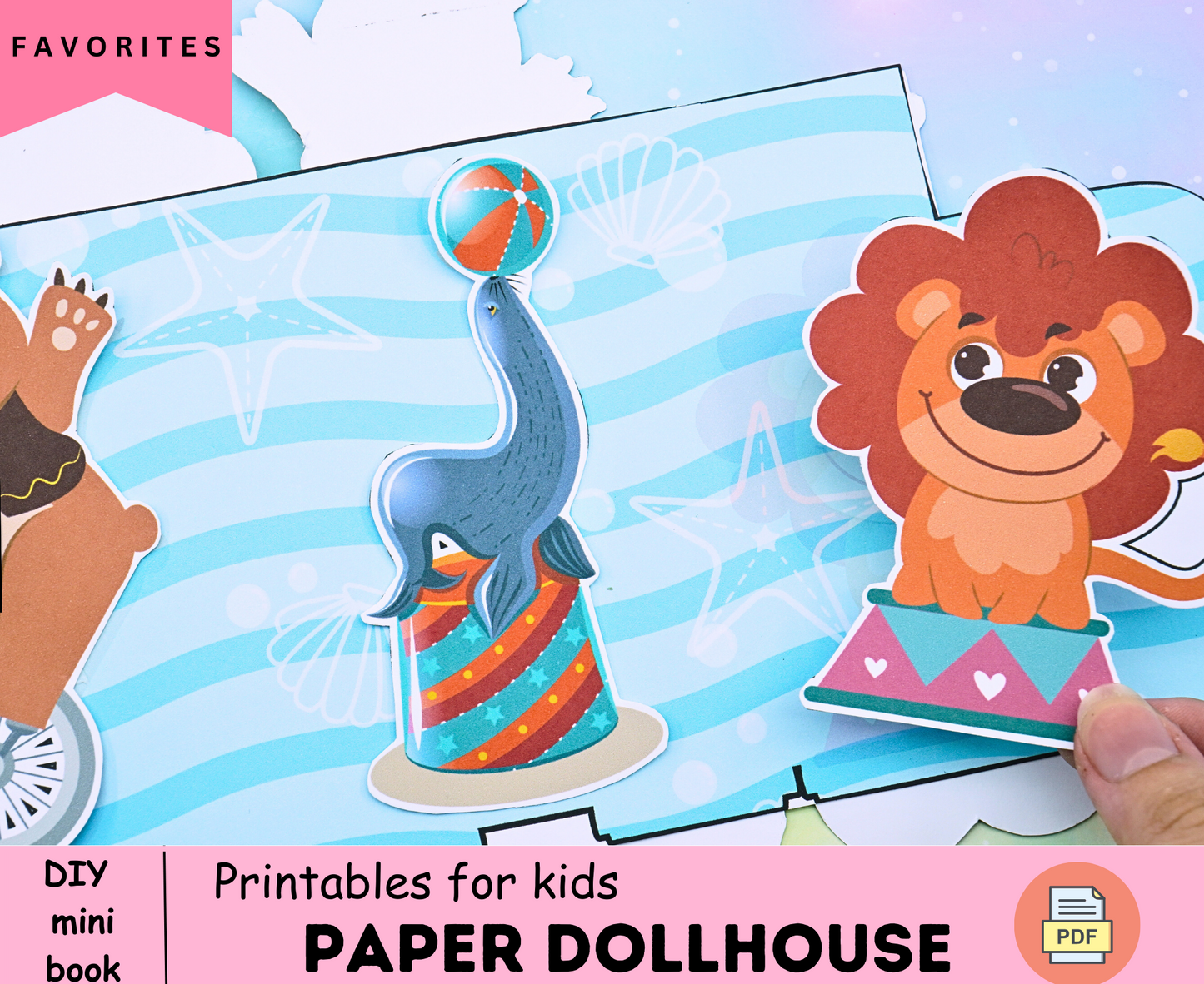 Playful Animal Trucks Toy PDF Printable 🌈Paper Toy Cars, Printable Activity Sheets, Paper Craft Kit | Montessori busy book🌈 Woa Doll Crafts