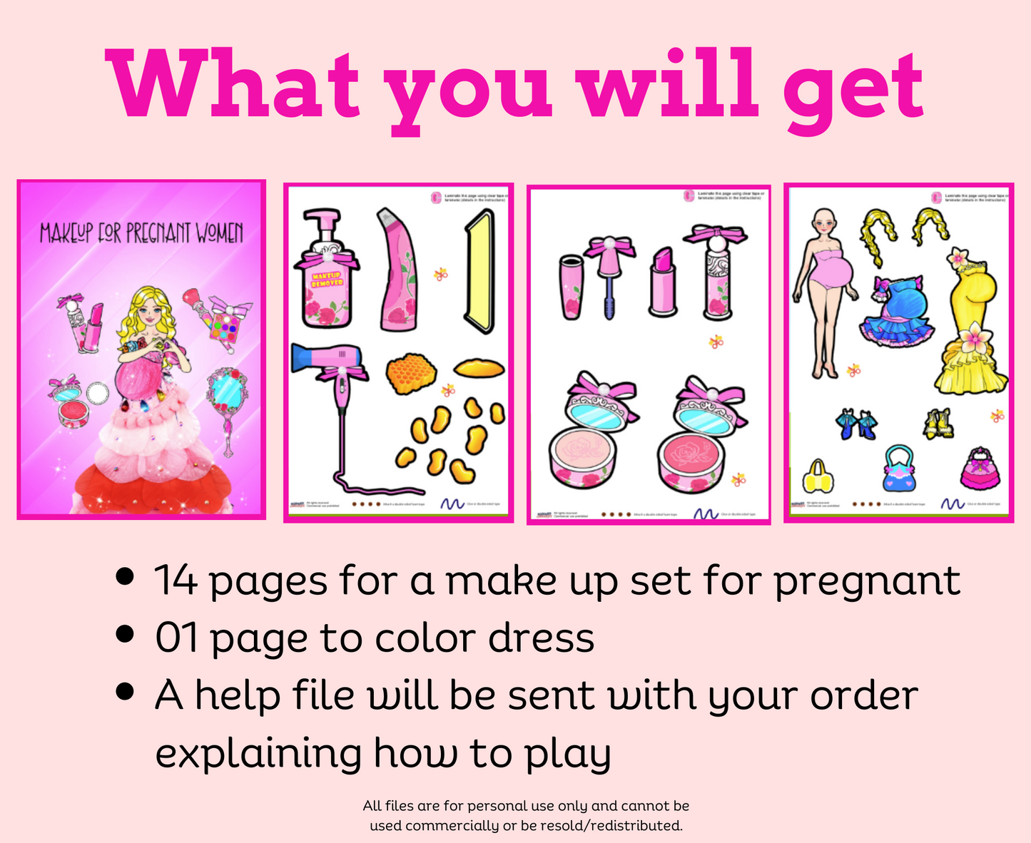 Barbie pregnant makeup kit printables 💖 DIY kit for your little one - Paper doll house - Activity book for kids 💖 Woa Doll Crafts