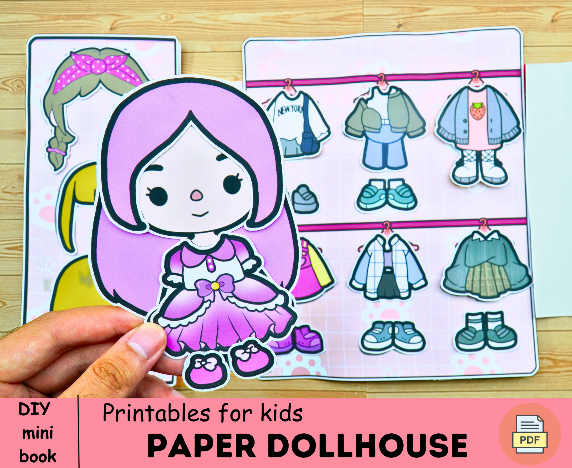 Toca Boca Paper Dolls and Clothes | Postcard