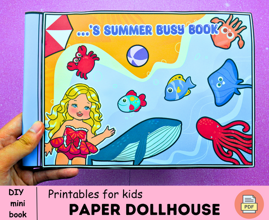Summer Busy Book Printable version 2.0 | Homeschool Busy Book For Kids | Seasons Quiet Book For Preschool 🌈 Woa Doll Crafts
