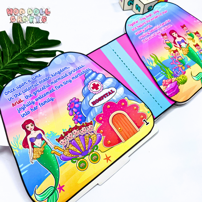 USA, Fast Shipping Interactive Book For Babies and Toddlers, Barbie Shark Activity Book, Paper Busy Book, Christmas Craft Gifts