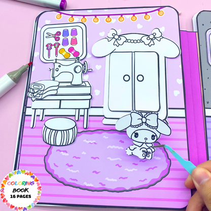 Paper Houses printable activity sheets 🌈 instant download | colour | cut and create | fun arts & crafts activity for kids 🌈 Woa Doll Crafts