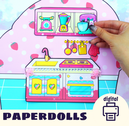 Barbie pink cake doll house printables 😍 21 pages PDF paper | DIY project cutting practice | DIY crafts for kids | Woa Doll Crafts