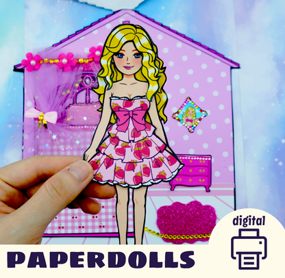Paper Doll House Set